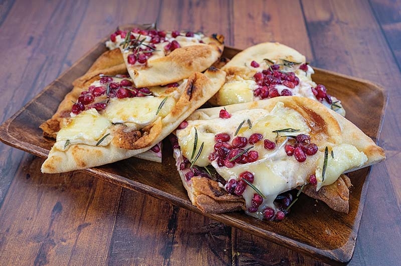 Pomegranate and Horseradish Flatbread