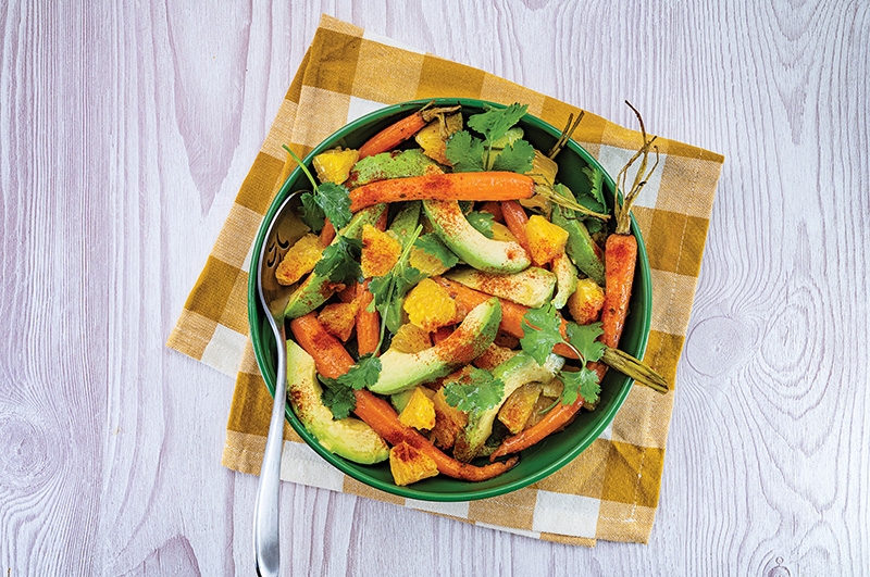 Carrot, Avocado, and Orange Salad