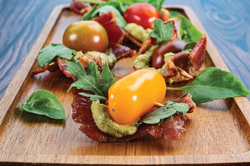 Avocado Pesto BLT Bites