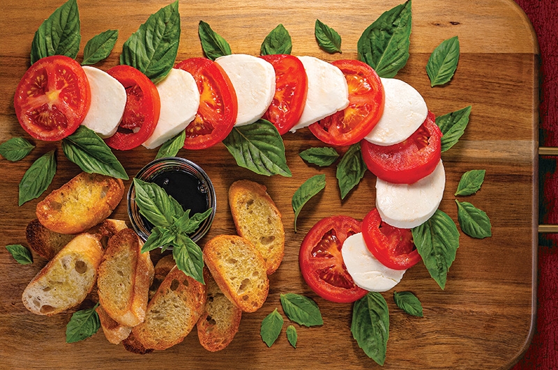 Candy Cane Caprese