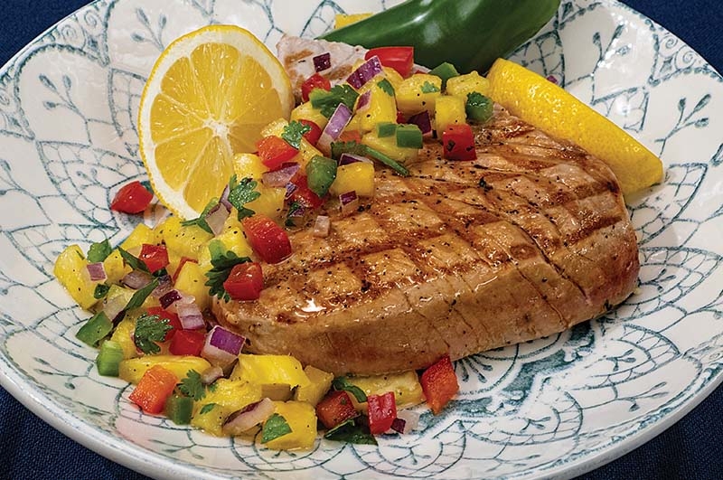Grilled Tuna with Pineapple Salsa