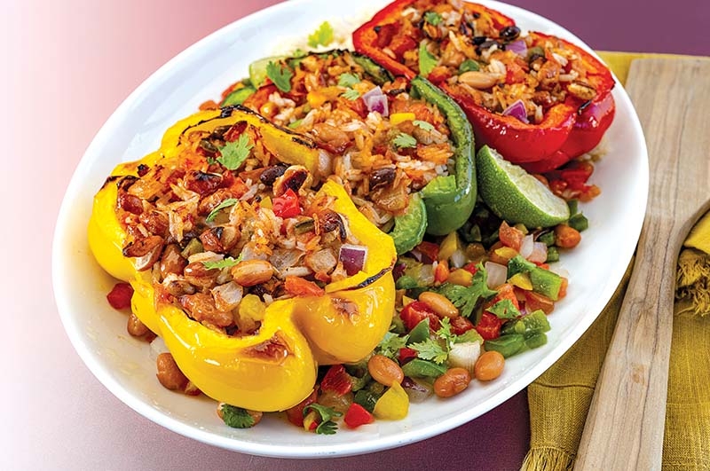 Meatless Stuffed Peppers