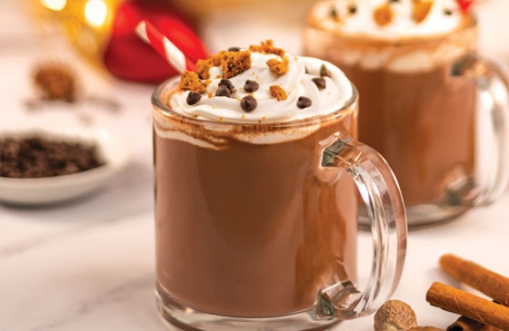 Homemade Hot Chocolate with Whipped Cream