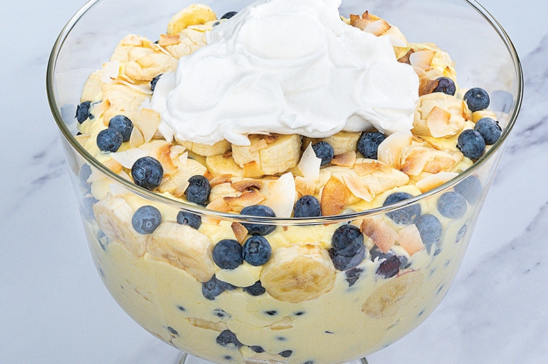 Banana Blueberry Pudding