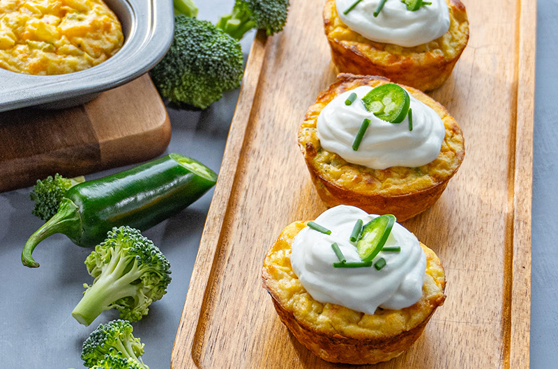 Cheesy Broccoli Potato Bites 