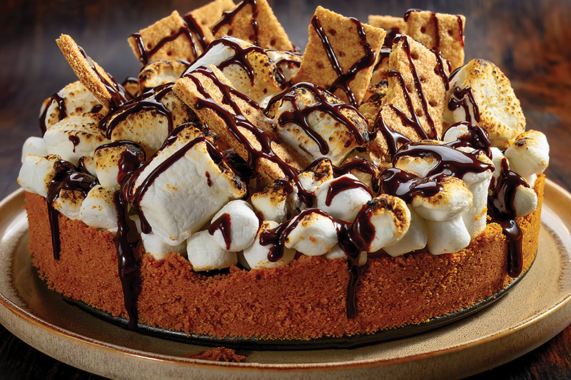 S&rsquo;mores Tart on a plate