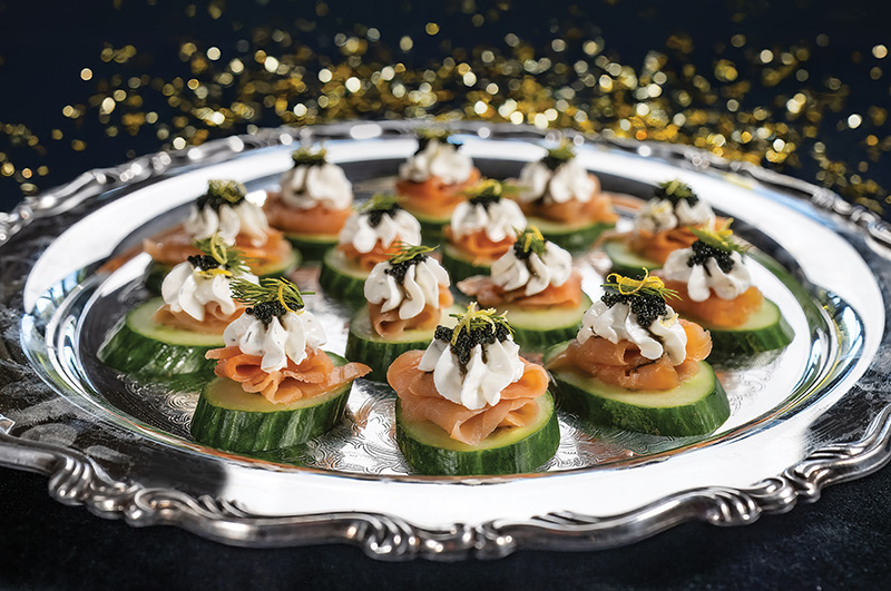 Smoked Salmon and Caviar Bites