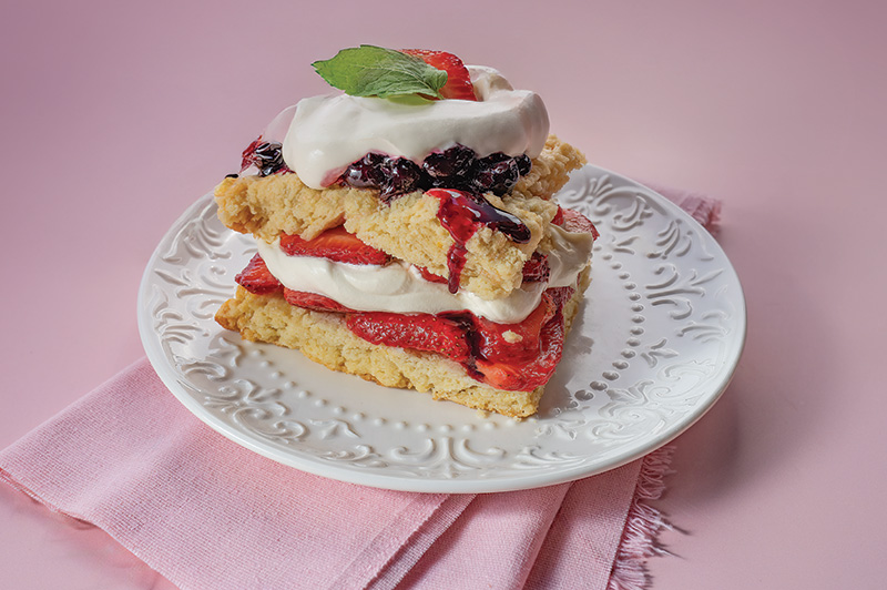 Blueberry, Strawberry, Lemon Shortcake