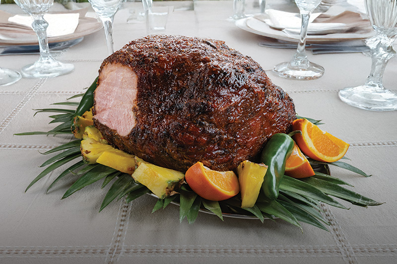 Chipotle Pineapple Glazed Ham