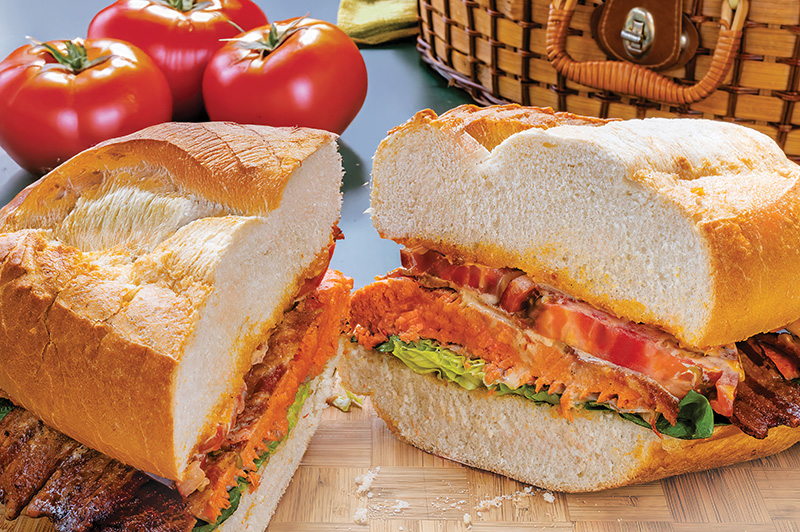 Salmon BLT Party Sandwich 