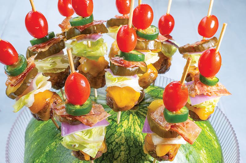 Bunless Burger Bites