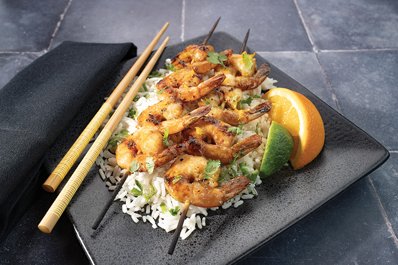 Tequila Lime Shrimp Tacos  with Mango-Avocado Salsa