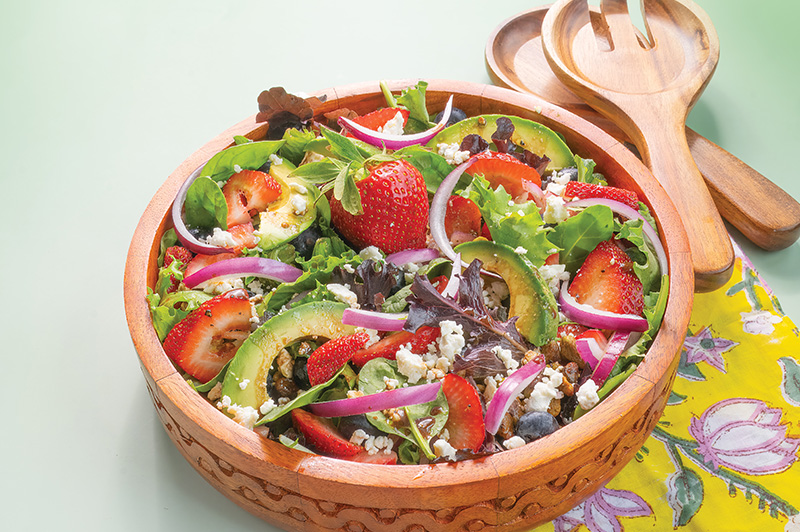 Berry, Feta, Crunch Salad