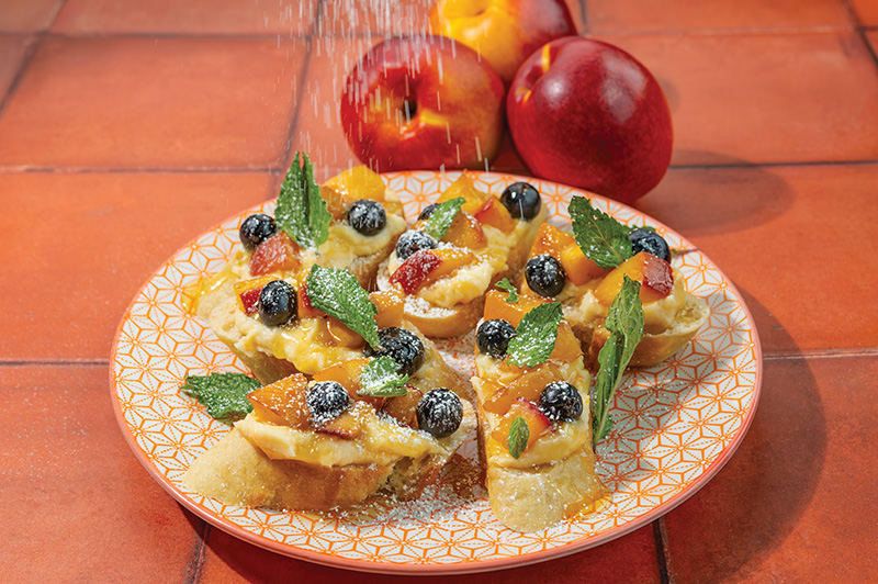 Caramelized Apricot Bruschetta