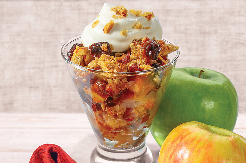 Cherry Almond Apple Crisp