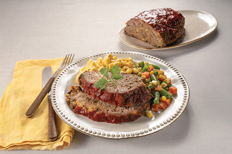 Quick and Easy Meatloaf on a Table